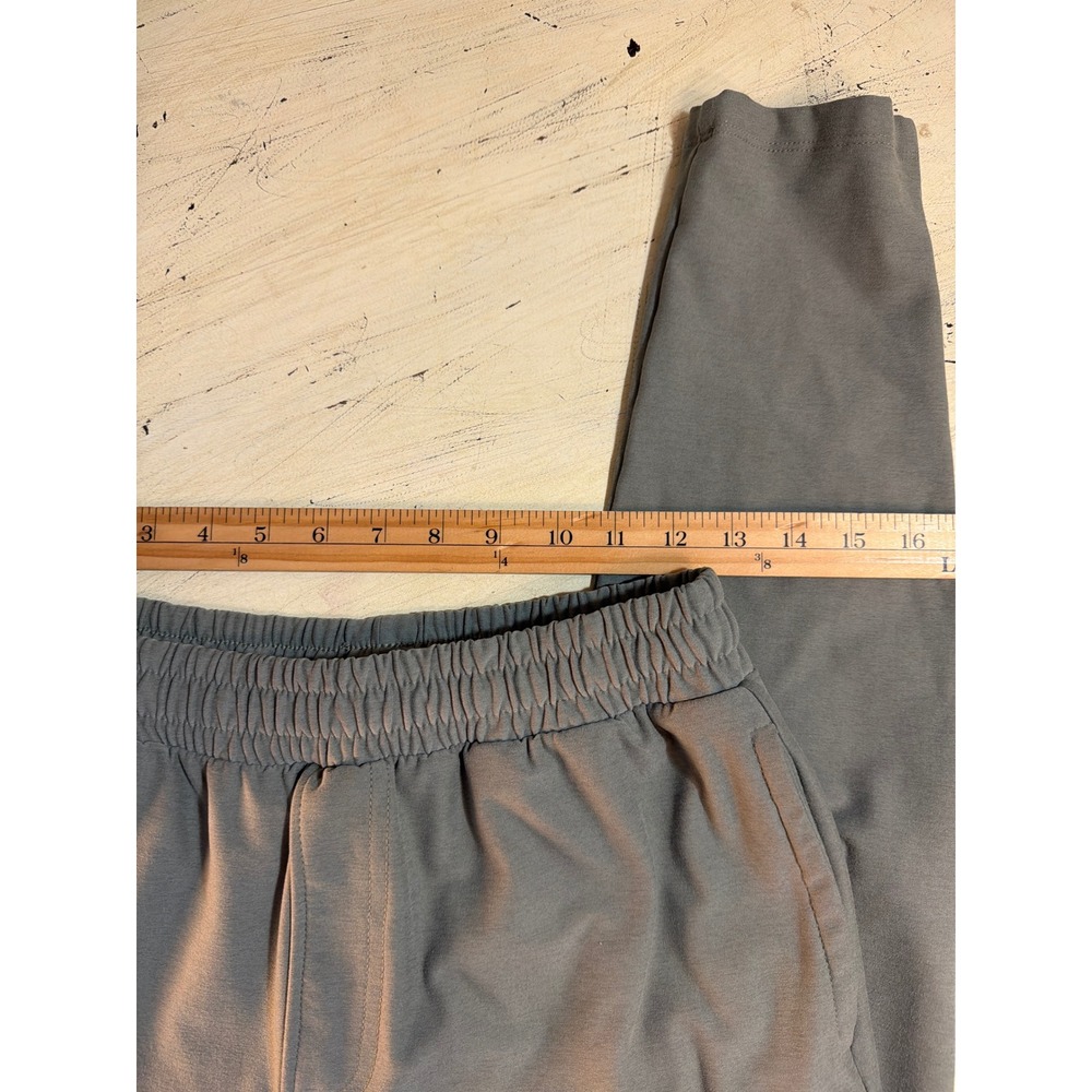 Beyond Yoga Pants Joggers Men Sm Sage Green Elastic Waist Tapered Active Pants - Picture 4 of 5